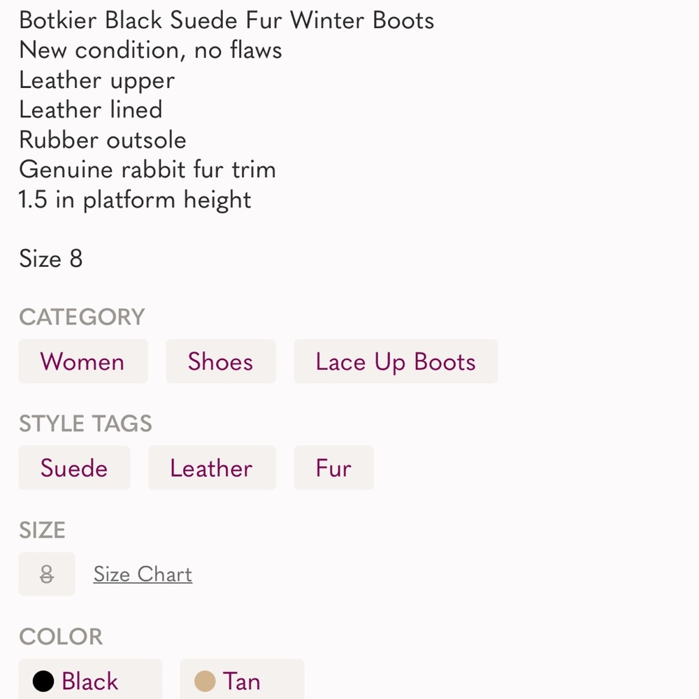 Botkier Black Suede Fur Winter Boots - Picture 9 of 9
